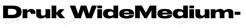 Druk WideMedium字体转换
